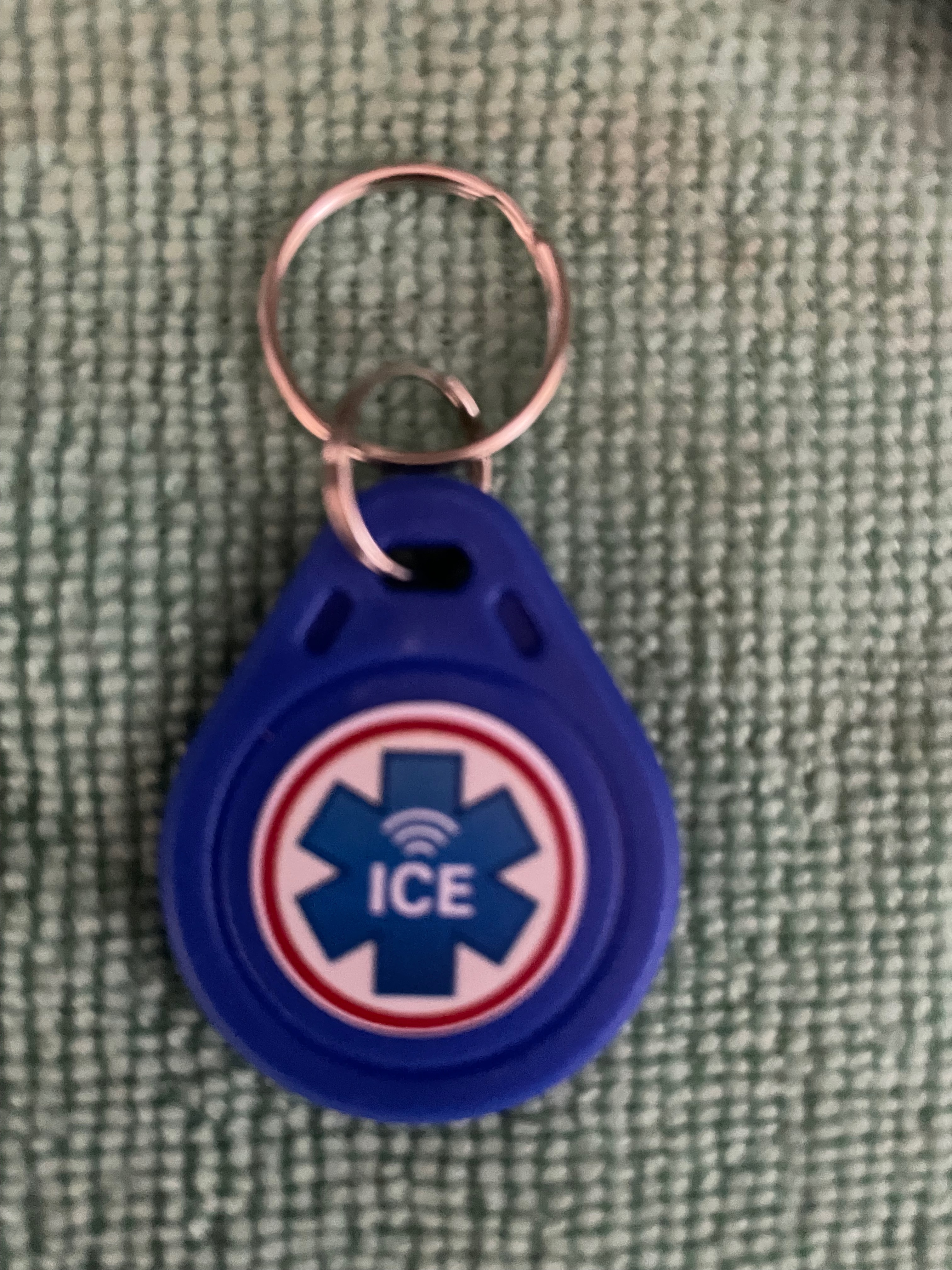ICE Sleutelhanger Blauw